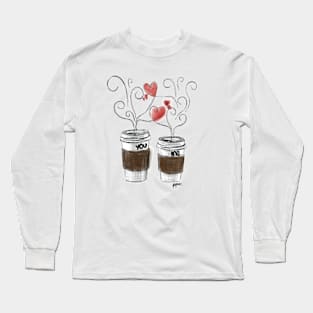 A latte of love between you and me. Long Sleeve T-Shirt
